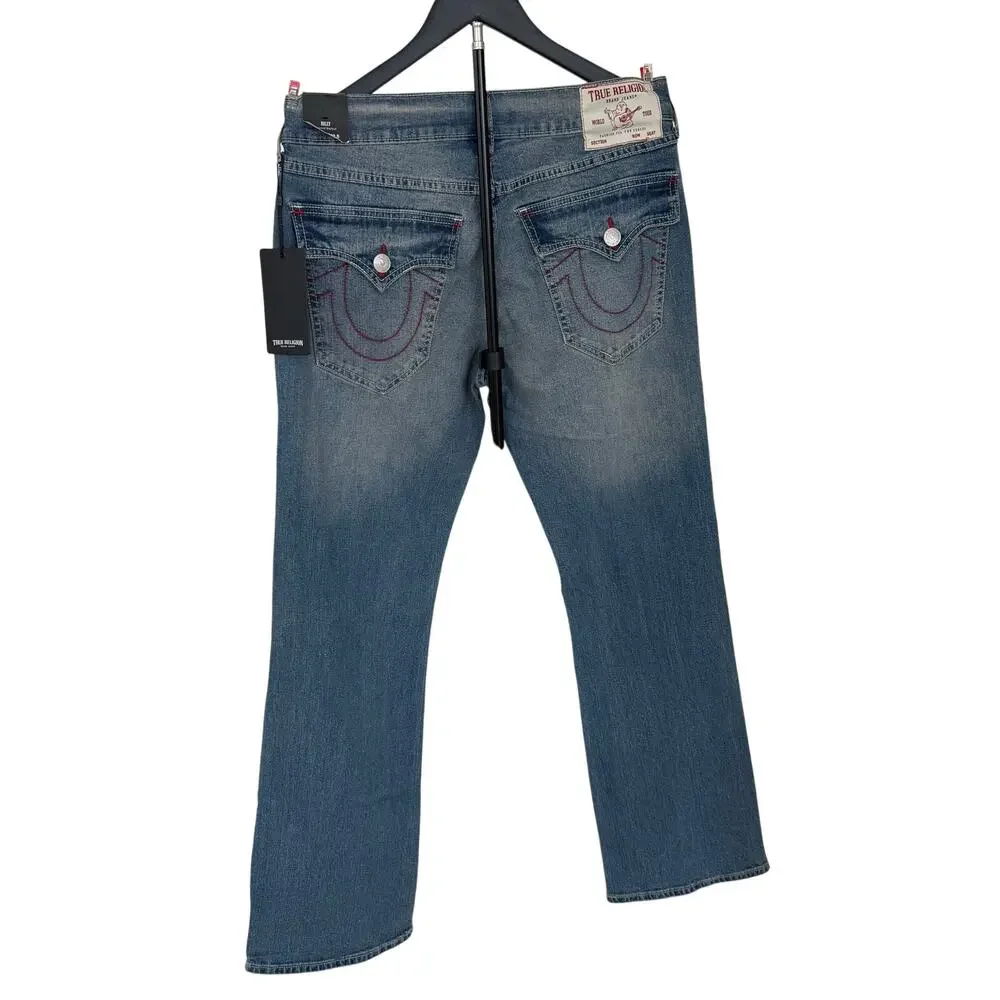 Mens True religion, Y2K Billy relax boot cut jeans wide 31 L33.5 light wash